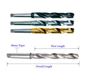 Σκηνή Morse Taper HSS Τρυπές DIN345 Μαύρο οξείδιο
