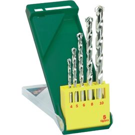 5pcs Tungsten Carbide Masonry Drill Bit Set Καλυμμένο με χρώμιο