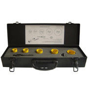 Επικαιροποιημένο σύστημα HSS Bi-Metal Hole Saw Set 7PCS σε θήκη αλουμινίου 14-210mm