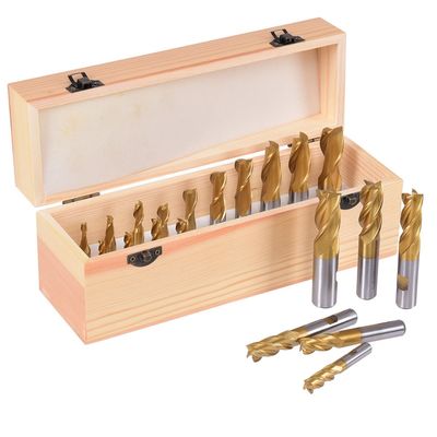 DIN844 4 Φτερωτή HSS Φρέζα Τελειώματος για Μέταλλο Ανοξείδωτο Χάλυβα Αλουμίνιο