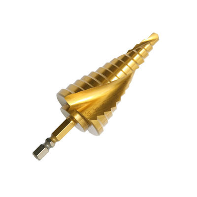 HSS Titanium Coated Step Drill Bit Hex Shank για μέταλλο