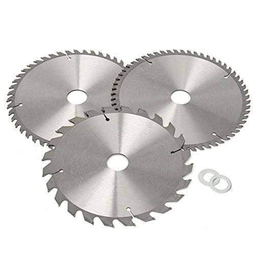 3τμχ 210mm TCT Δίσκοι Κυκλικής Πριόνισης 24/48/60 Δοντιών για Ξύλο Μέταλλο
