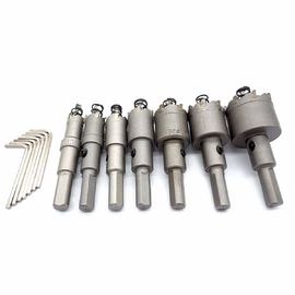 14mm35mm καθορισμένο 7pcs ασημένιο χρώμα κομματιών τρυπανιών πριονιών τρυπών βολφραμίου τοποθετημένο αιχμή καρβίδιο