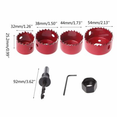 Σετ Δισκοπρίονων από Ανθρακούχο Χάλυβα 6 Τεμαχίων για Ξυλουργική 32-54mm